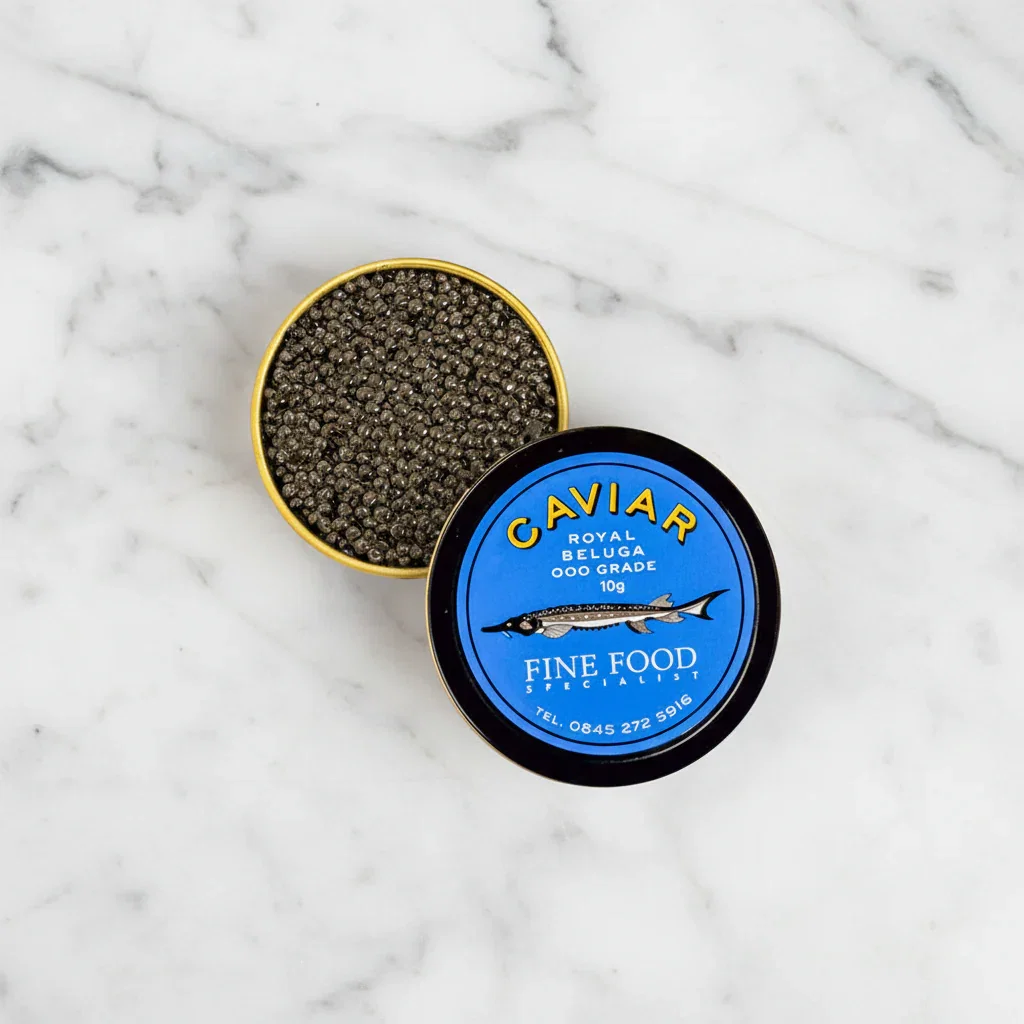 Image of Royal Beluga Caviar, 000 Grade, Huso Huso, Taster Pot, 10g