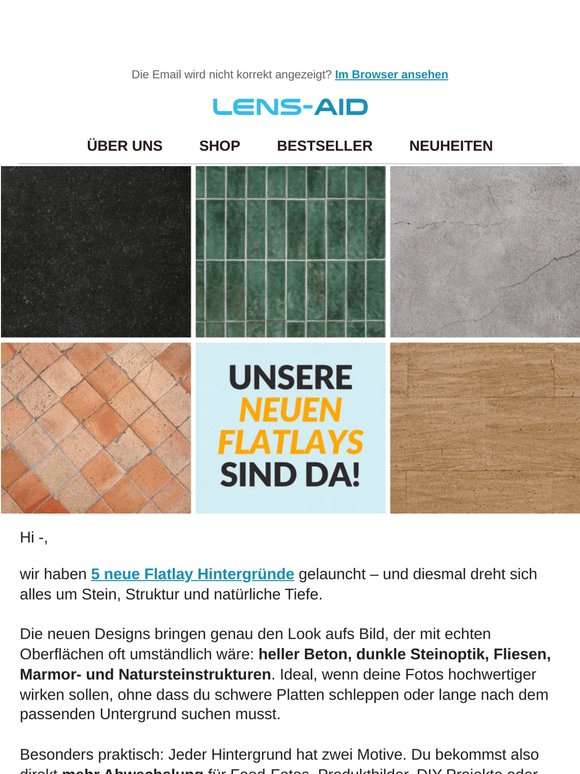 🤩 Entdecke unsere neuen Stein-Flatlays!