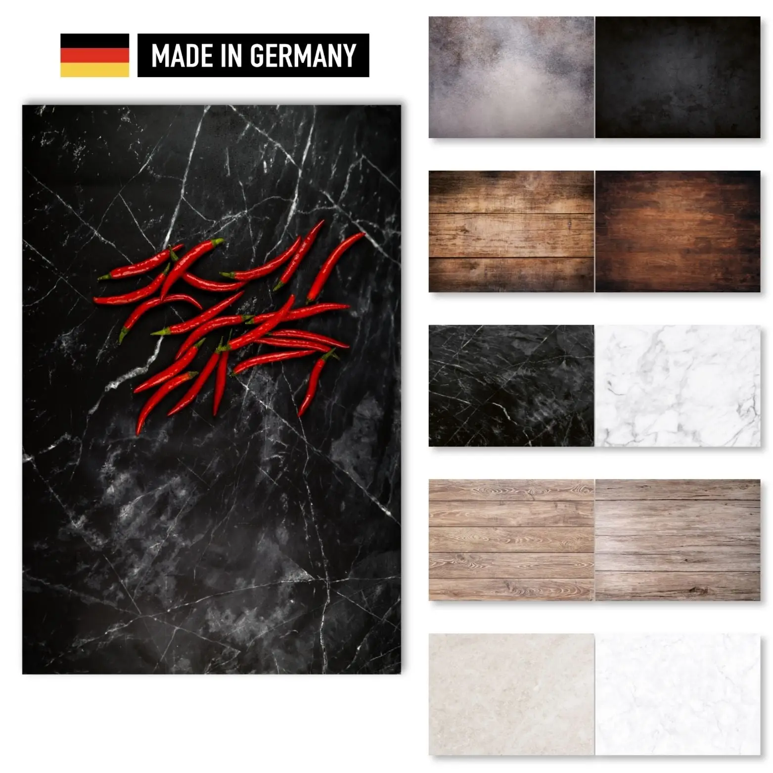 Image of Flatlay Hintergrund Set – 5 Hintergründe mit 10 Motiven