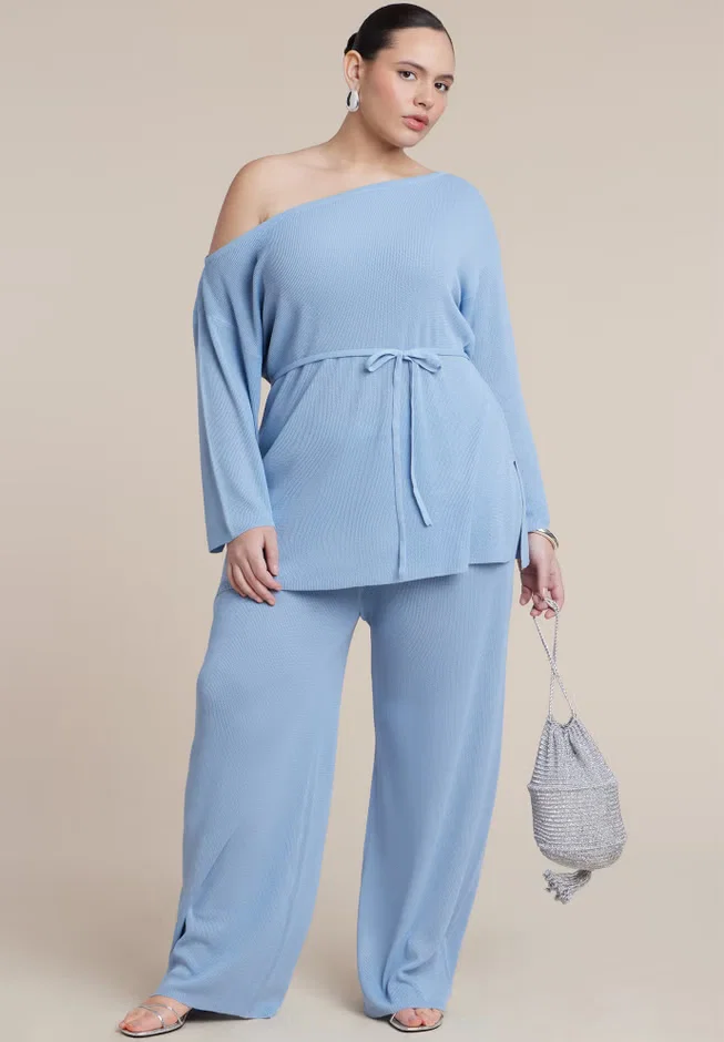 Semi Sheer Knit Pant