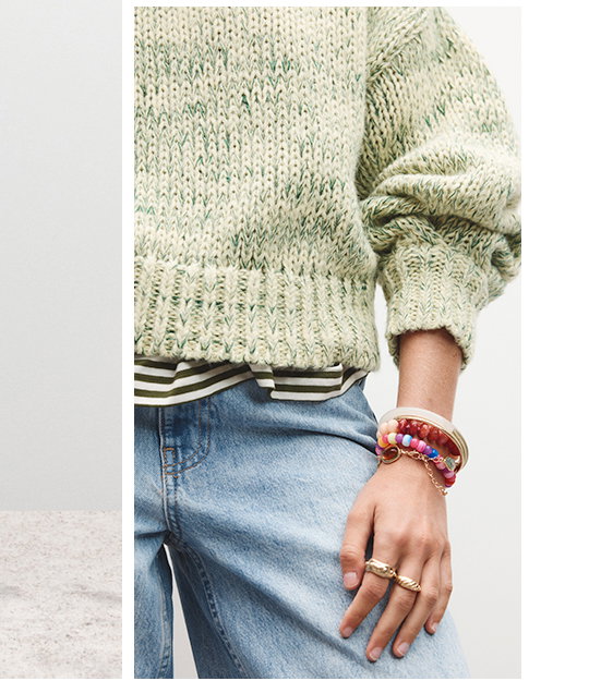 PARKER CHUNKY MOCK KNIT SWEATER