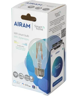 Airam SmartHome Wifi E27 4,5W 470lm led vakioälylamppu