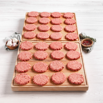 Rastelli's Antibiotic-Free 100% Grass-Fed Beef Burgers (32/4 oz Per Burger), 32 Total Count, 8 lbs Total