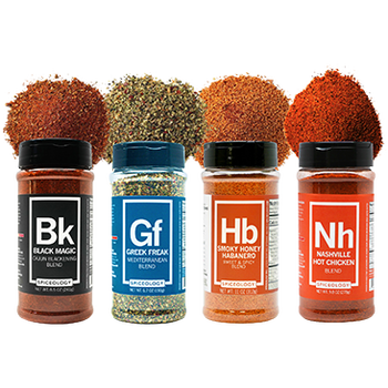 Spiceology Signature Seasonings 4-Pack, 36 oz Total