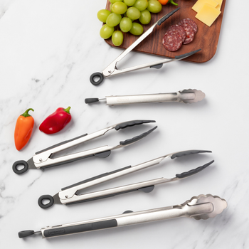 Prepworks 5-Piece Heads-Up Cooking Tong Set