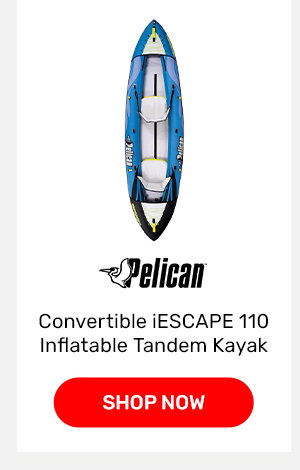 Pelican Convertible iESCAPE 110 Inflatable Tandem Kayak