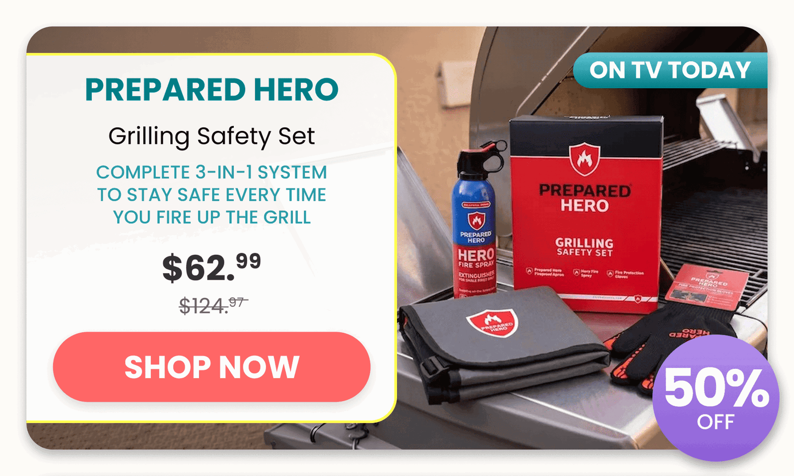 Prepared Hero	Grilling Safety Set