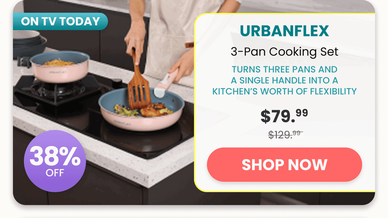 URBANFLEX	3-Pan Cooking Set