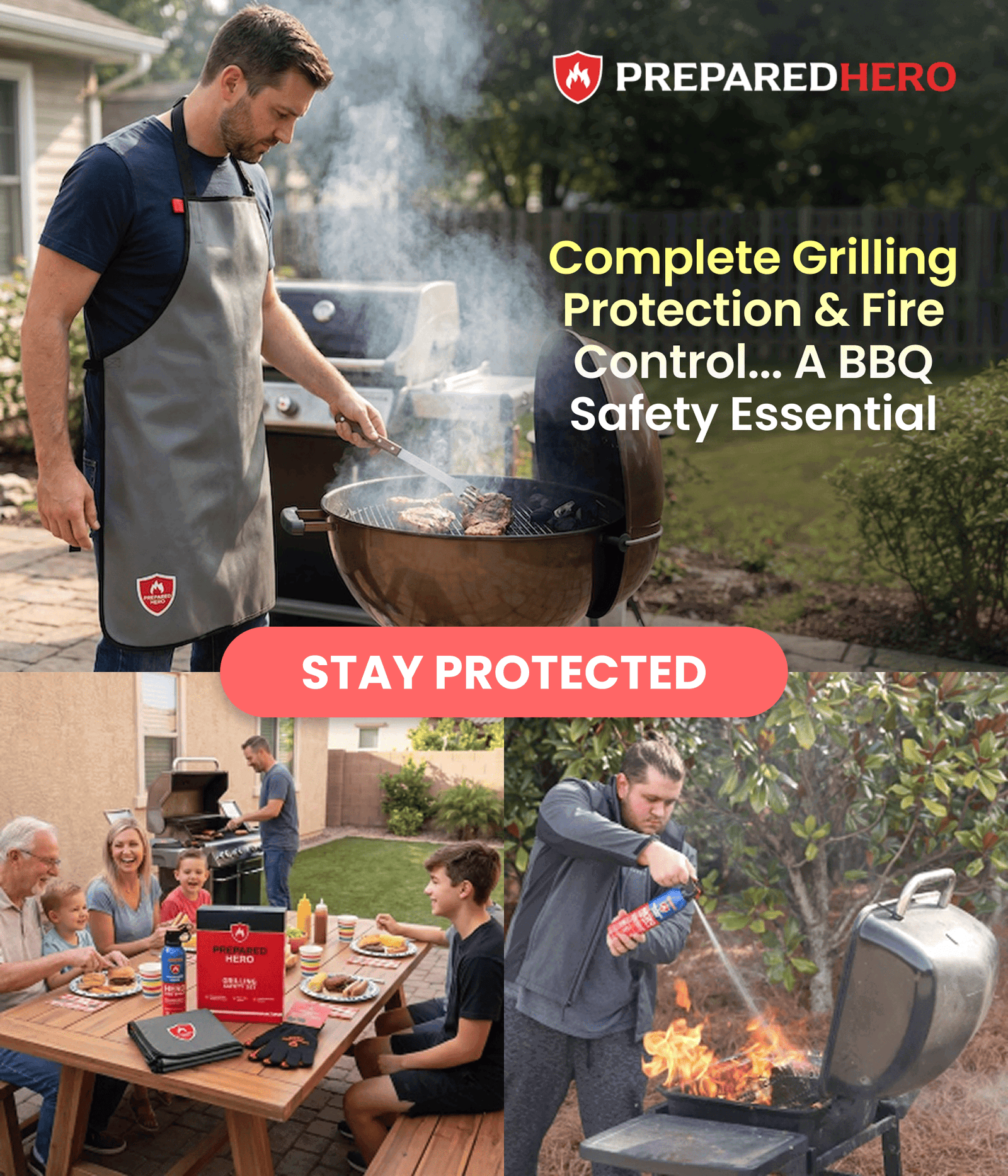 Prepared Hero	Grilling Safety Set