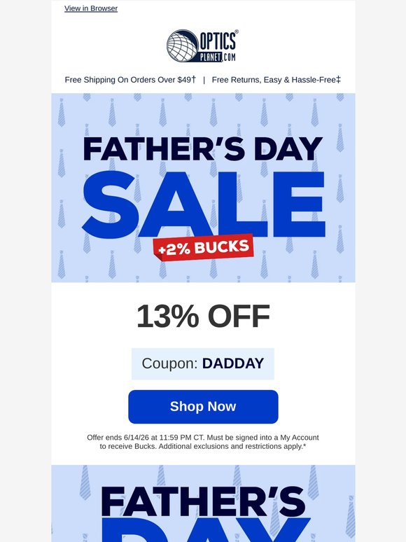Father's Day Savings