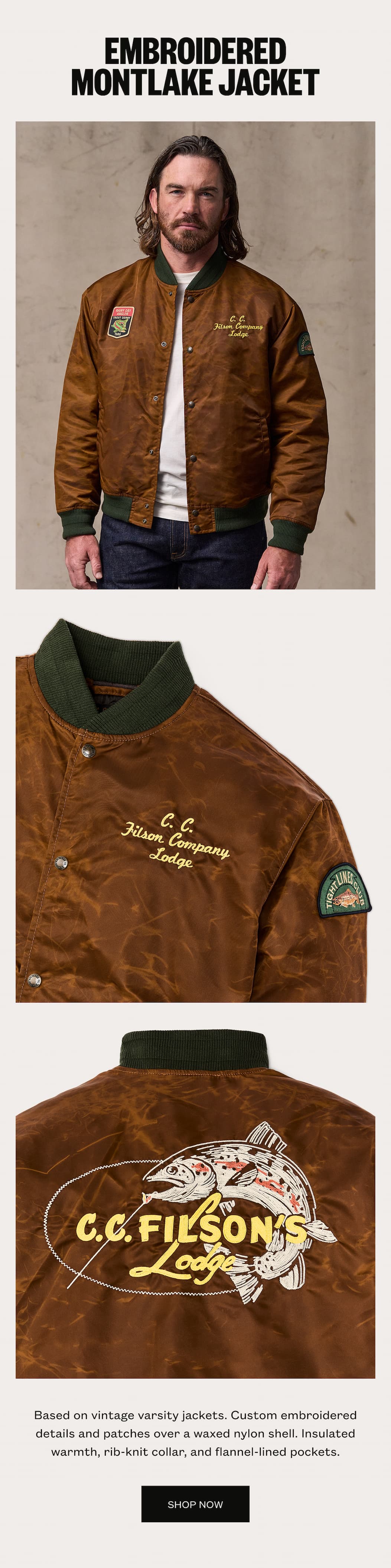 Embroidered Montlake Jacket