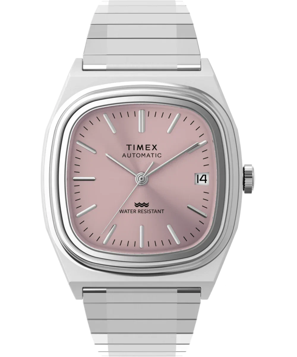 Image of Timex® Automatic 1983 E Line 34mm Stainless Steel Expansion Band Watch