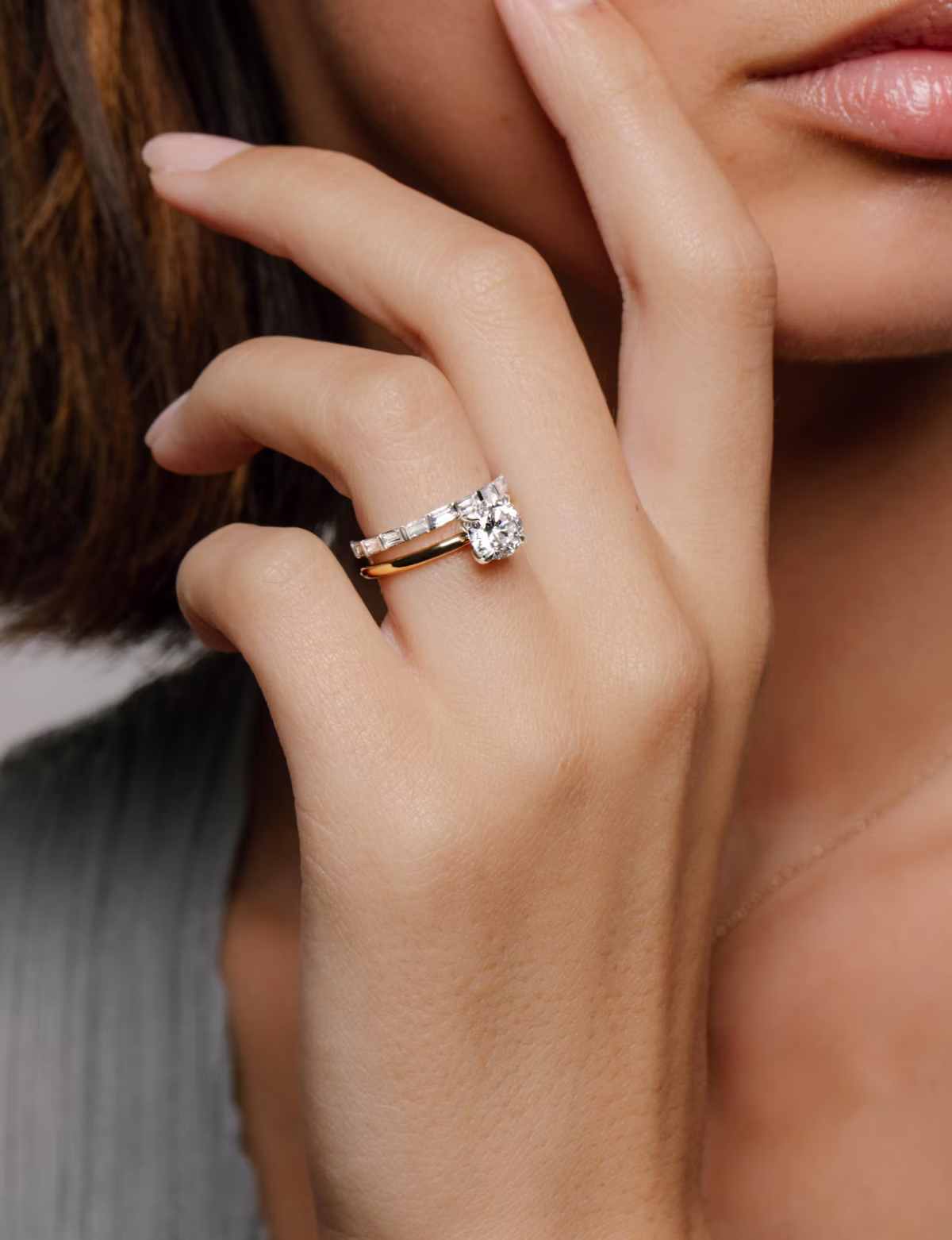 Gold, platinum, and black rhodium combine and contrast in modern-yet-timeless designs. 