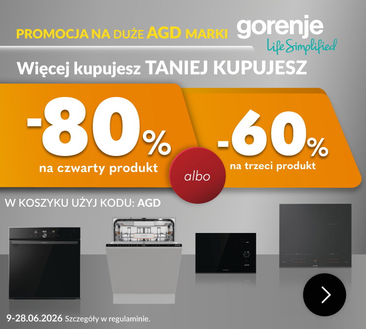 Promocja na produkty AGD marki gorenje