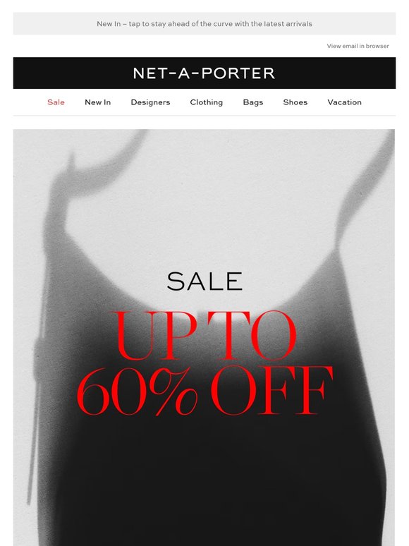 Sale alert: now up to 60% off