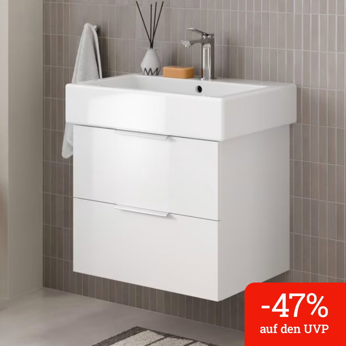 Steinkamp Living 2.0 / Duravit Vero Waschtisch mit Unterschrank 60 cm