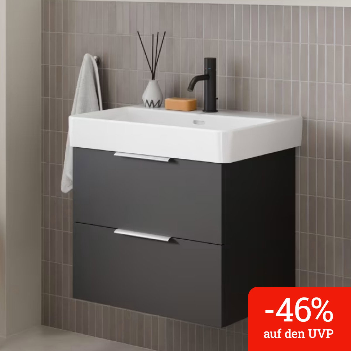 Steinkamp Living 2.0 / LAUFEN PRO S Waschtisch mit Unterschrank 60 cm