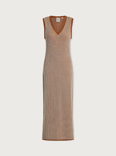 Albane V-Neck Midi Dress.