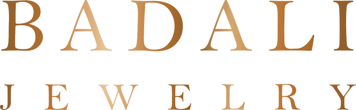 Badali Jewelry Logo in White and Gold