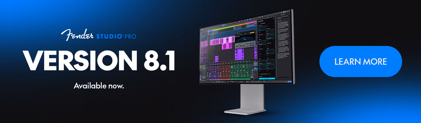 Fender Studio Version 8.1 Available Now | Learn More