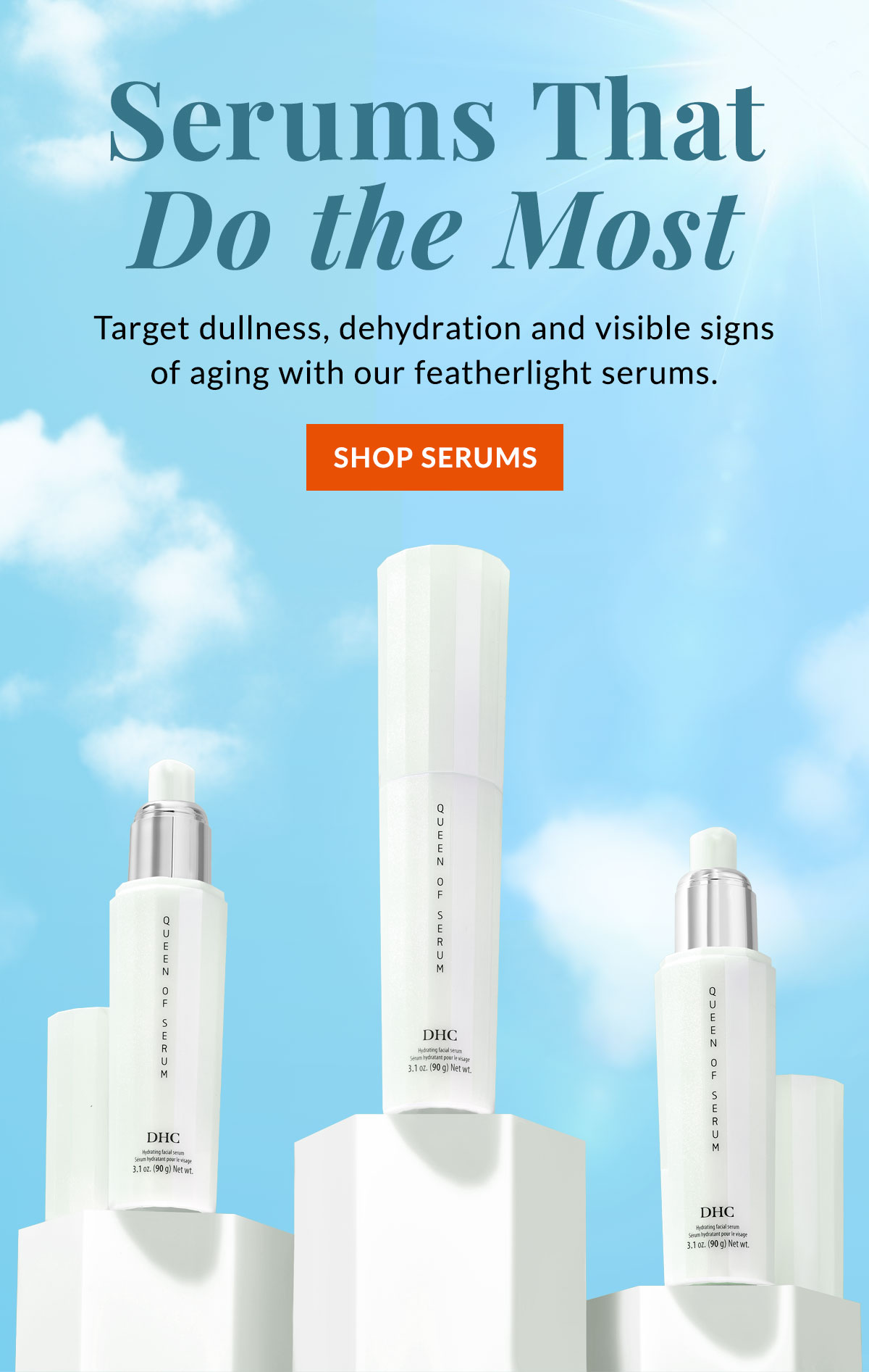 Featherlight serums that target the visible signs of aging