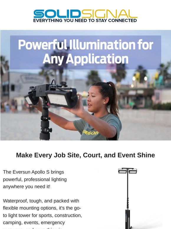 Light Up Every Event with Powerful Portable Lighting!