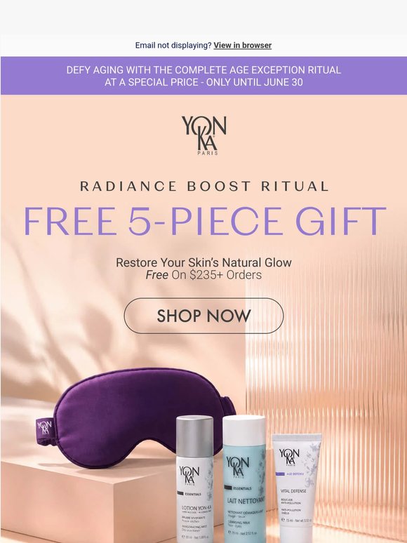 Claim your 5-PIECE GIFT SET on orders $235+!