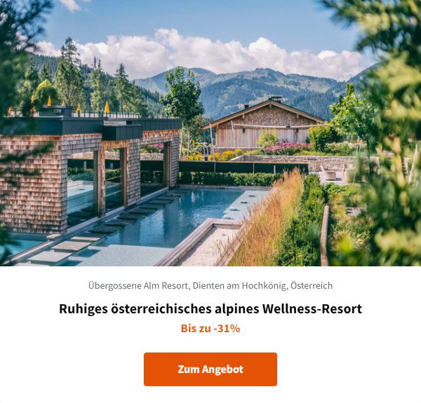 Ruhiges österreichisches alpines Wellness-Resort