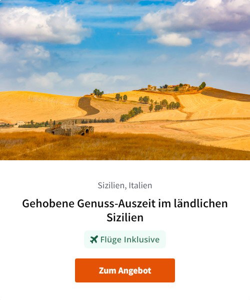 Gehobene Genuss-Auszeit im ländlichen Sizilien