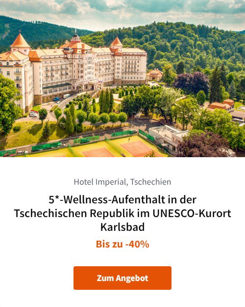 5*-Wellness-Aufenthalt in der Tschechischen Republik im UNESCO-Kurort Karlsbad
