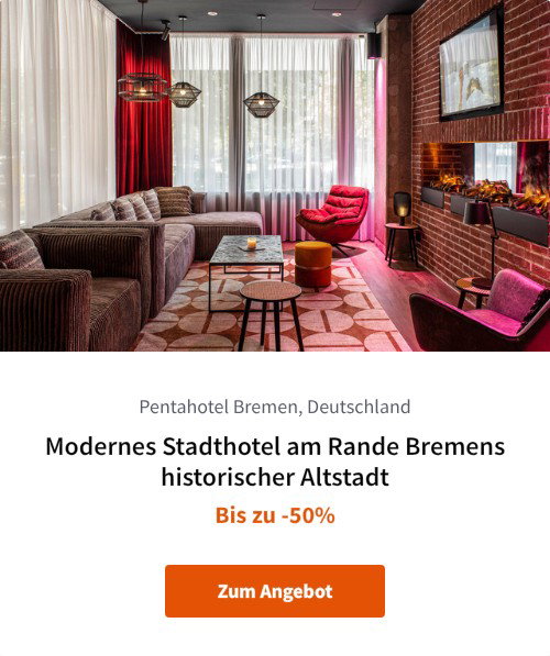 Modernes Stadthotel am Rande Bremens historischer Altstadt