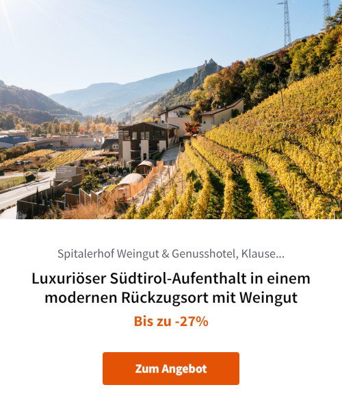 Luxuriöser Südtirol-Aufenthalt in einem modernen Rückzugsort mit Weingut