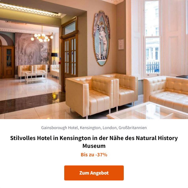 Stilvolles Hotel in Kensington in der Nähe des Natural History Museum