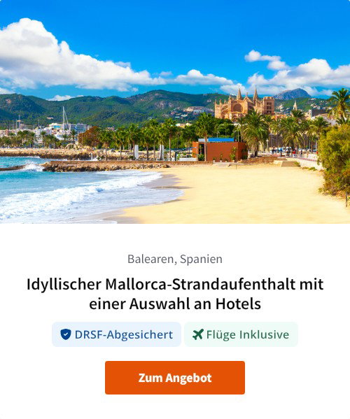 Idyllischer Mallorca-Strandaufenthalt mit einer Auswahl an Hotels