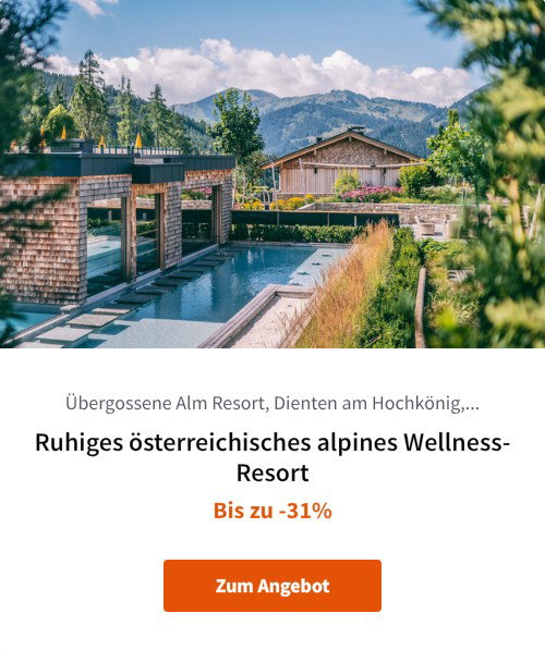 Ruhiges österreichisches alpines Wellness-Resort