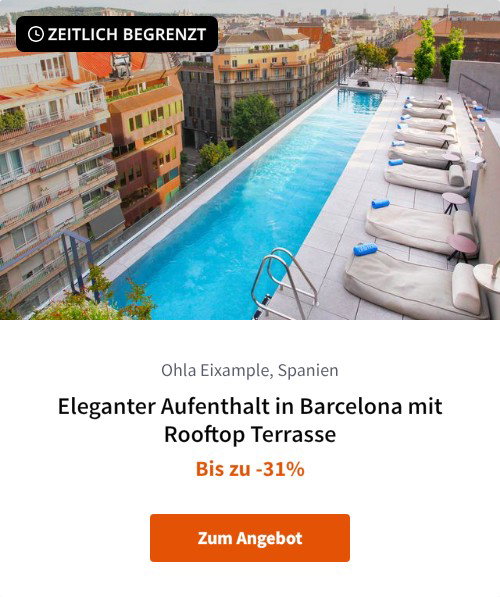 Eleganter Aufenthalt in Barcelona mit Rooftop Terrasse