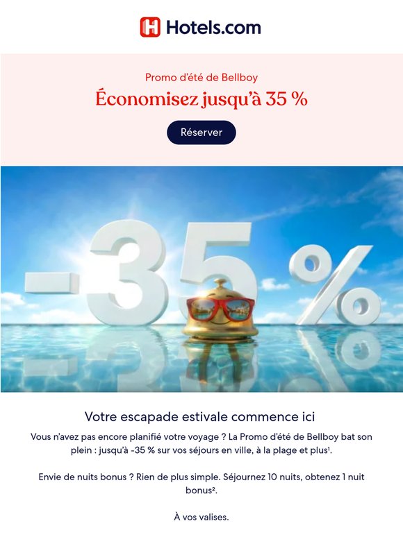 Votre aventure estivale : jusqu’à -35 %