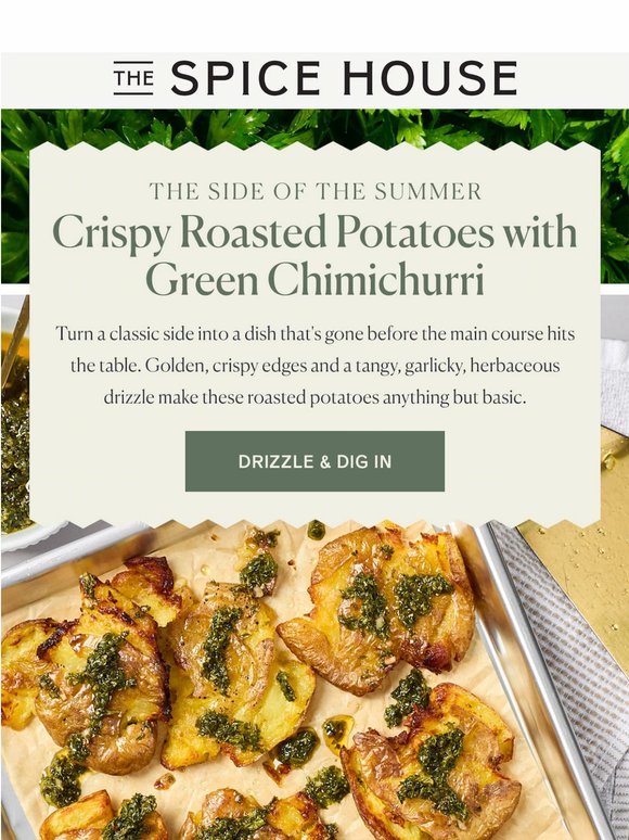 Crispy Roasted Potatoes, Just Drizzle & Dig In!