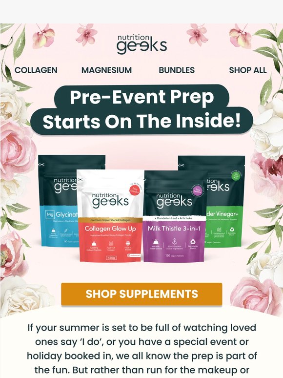 The event-prep supplement stack 🕺🏼