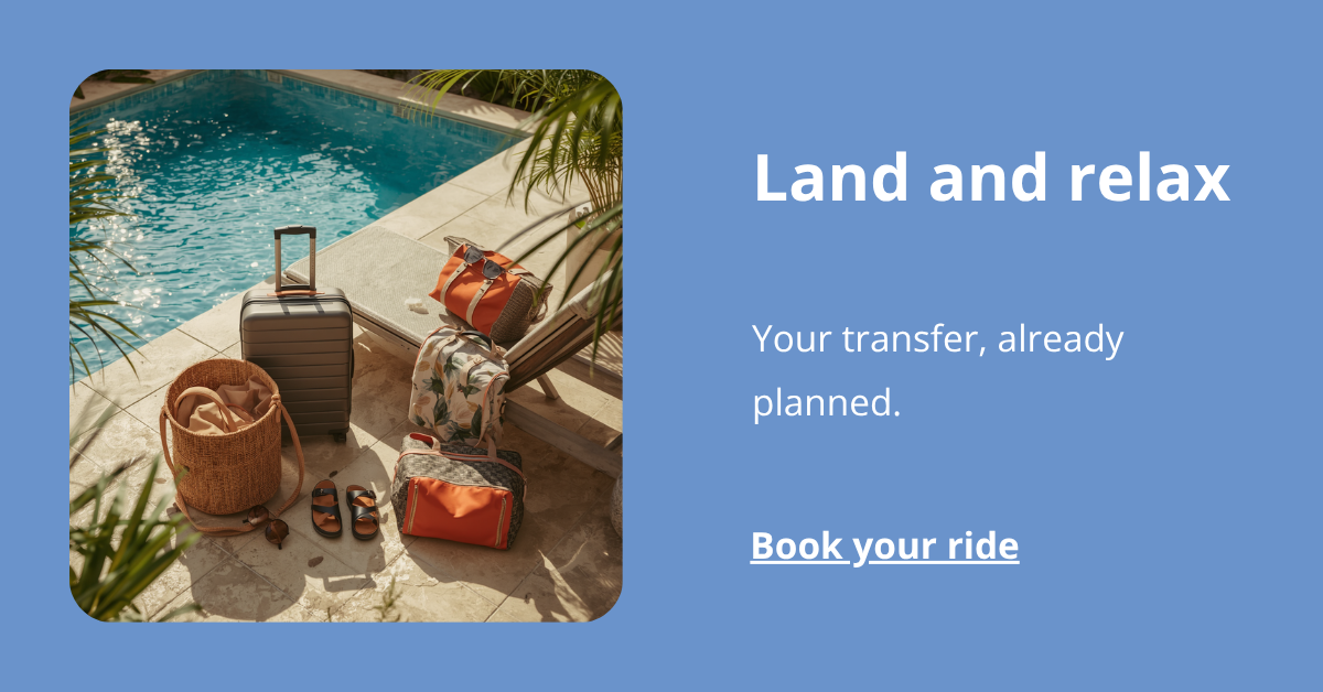 image of suitcase and text encouraging the user to check their price