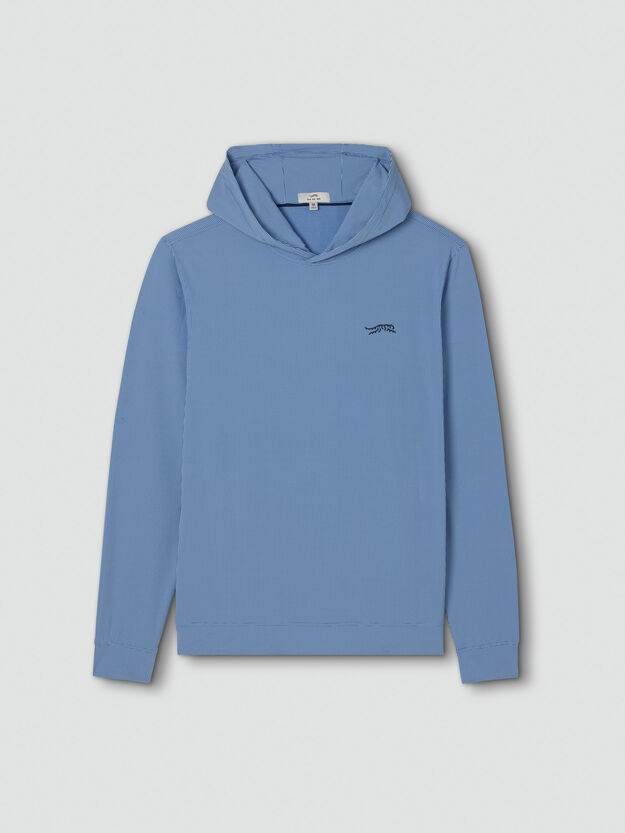 Sun Day Red Magnolia Hoodie - Ocean Blue