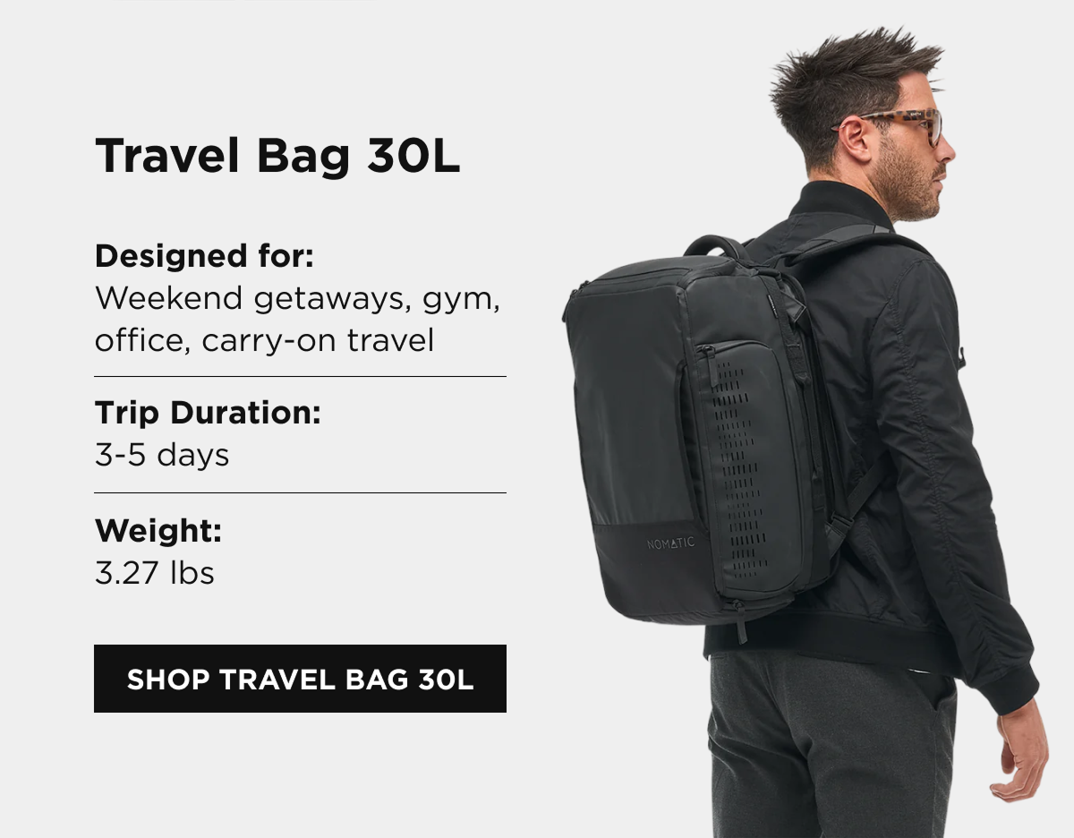 Travel Bag 30L  [SHOP TRAVEL BAG 30L]