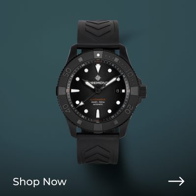 Supermarine Full Ceramic, Tactical Black Rubber Strap