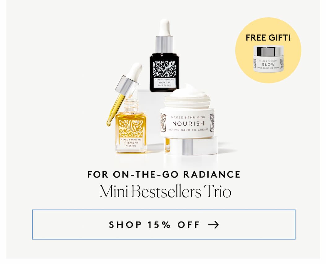 For On-the-Go Radiance Mini Bestsellers Trio SHOP 15% OFF