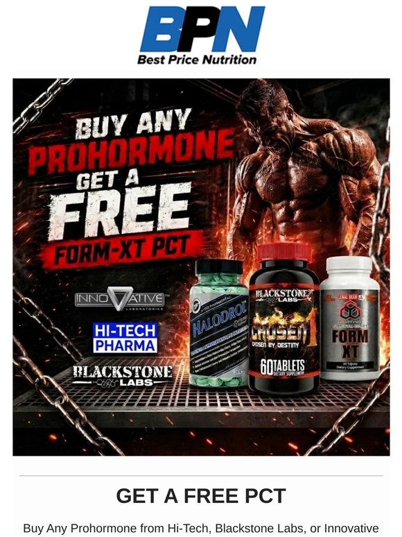 Buy Any Prohormone Get a Free PCT