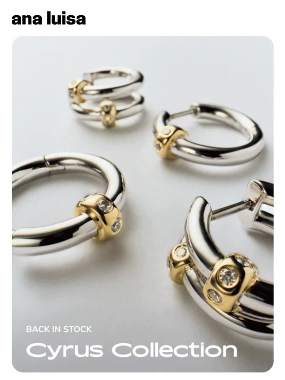 BACK IN STOCK: Cyrus Collection