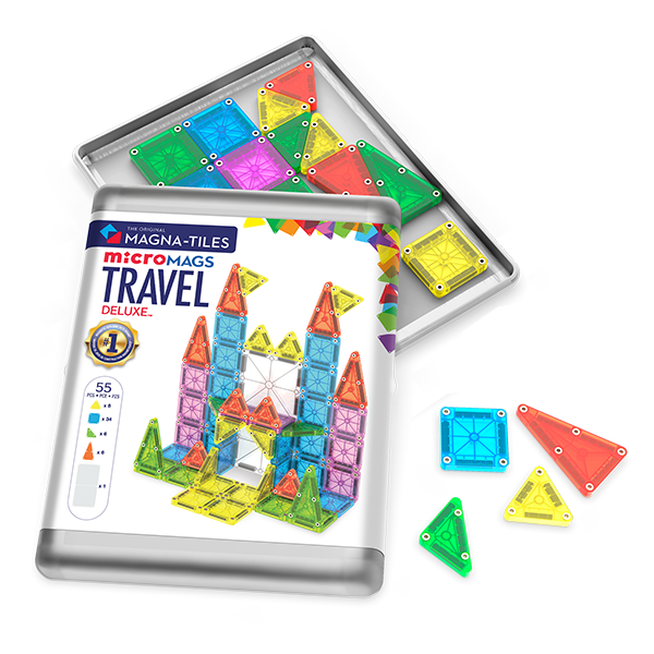 MAGNA-TILES® microMAGS Travel Set Deluxe™ - 55 pieces