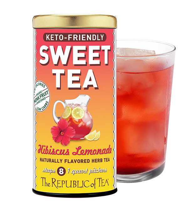 Keto-Friendly Sweet Hibiscus Lemonade Herbal Tea