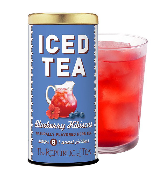 Blueberry Hibiscus Iced Tea