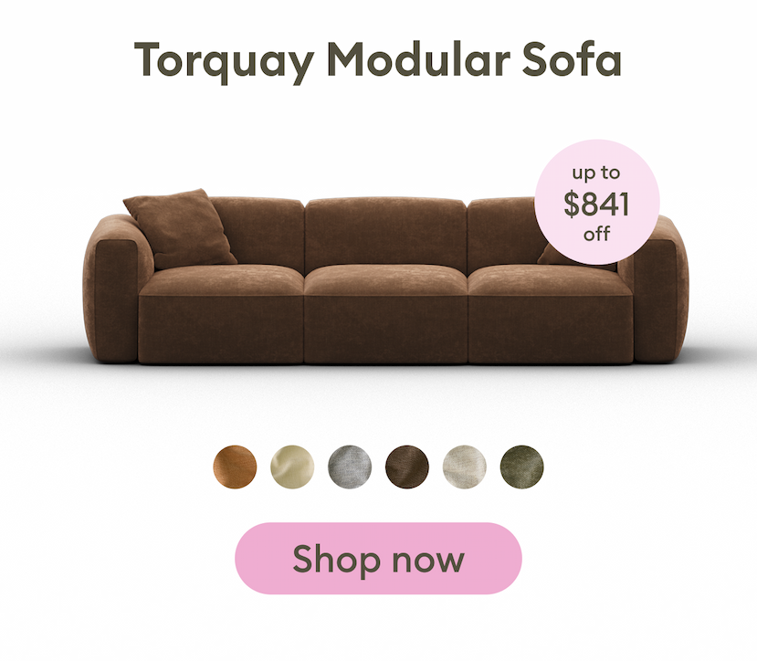 Torquay Modular Sofa on sale — up to $841 off.